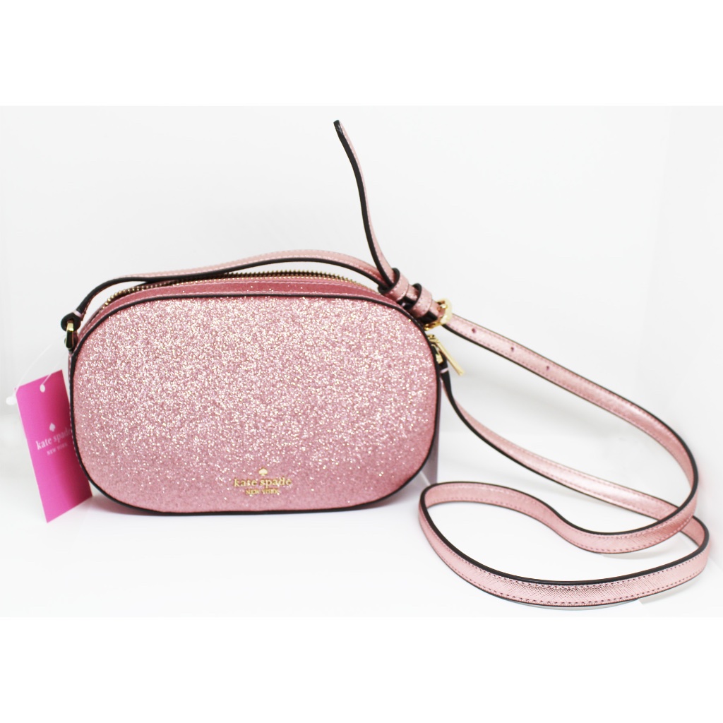 Nwt Kate Spade New York Glitter Camera Bag- Pink